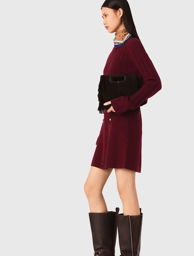 2-in-1 knit mini dress 2-in-1 knit mini dress