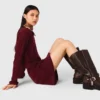 2-in-1 knit mini dress 2-in-1 knit mini dress
