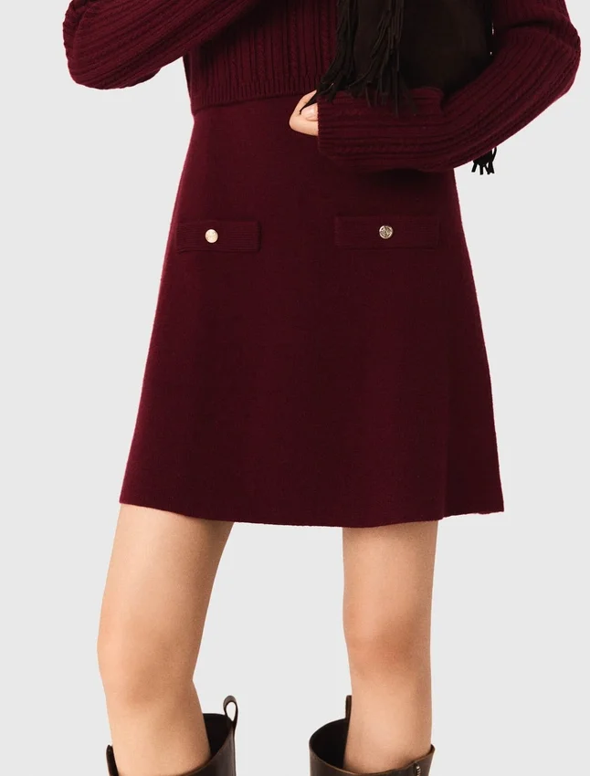 2-in-1 knit mini dress 2-in-1 knit mini dress
