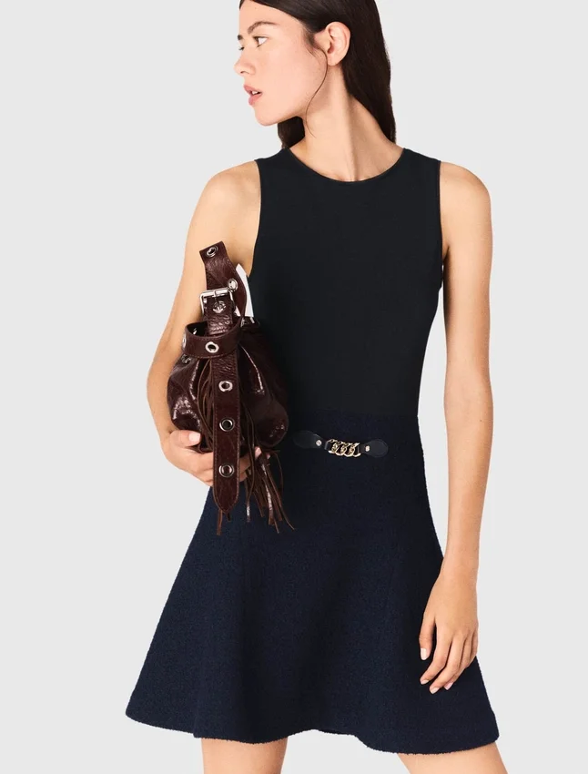 2-in-1 tweed-effect dress 2-in-1 tweed-effect dress