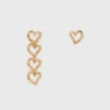 Asymmetric heart earrings Asymmetric heart earrings