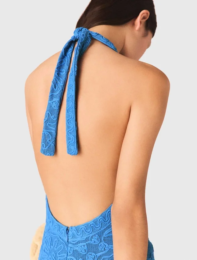 Backless guipure maxi dress Backless guipure maxi dress