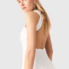 Backless midi dress