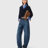 Balloon jeans with martingale Balloon jeans with martingale