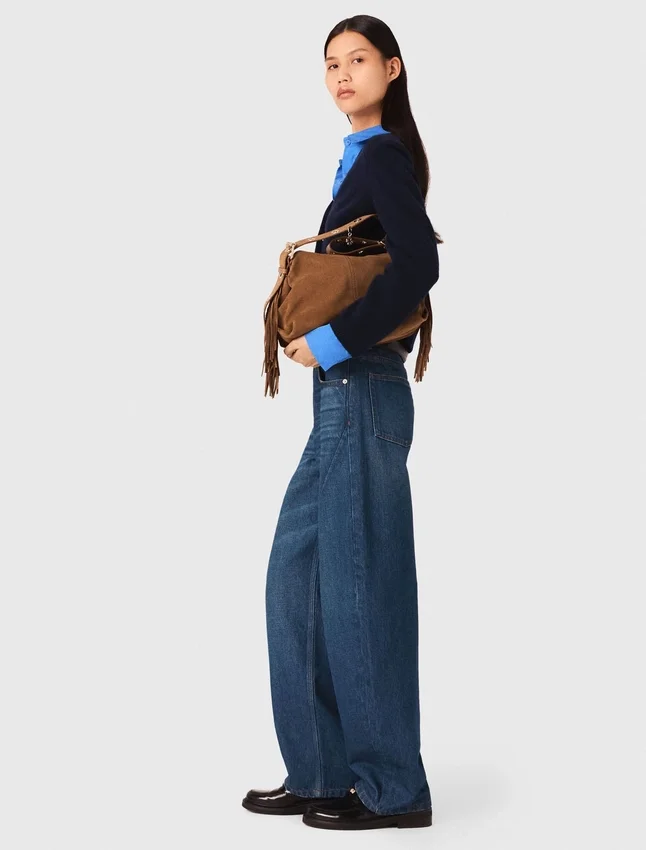 Balloon jeans with martingale Balloon jeans with martingale