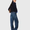 Balloon jeans with martingale Balloon jeans with martingale