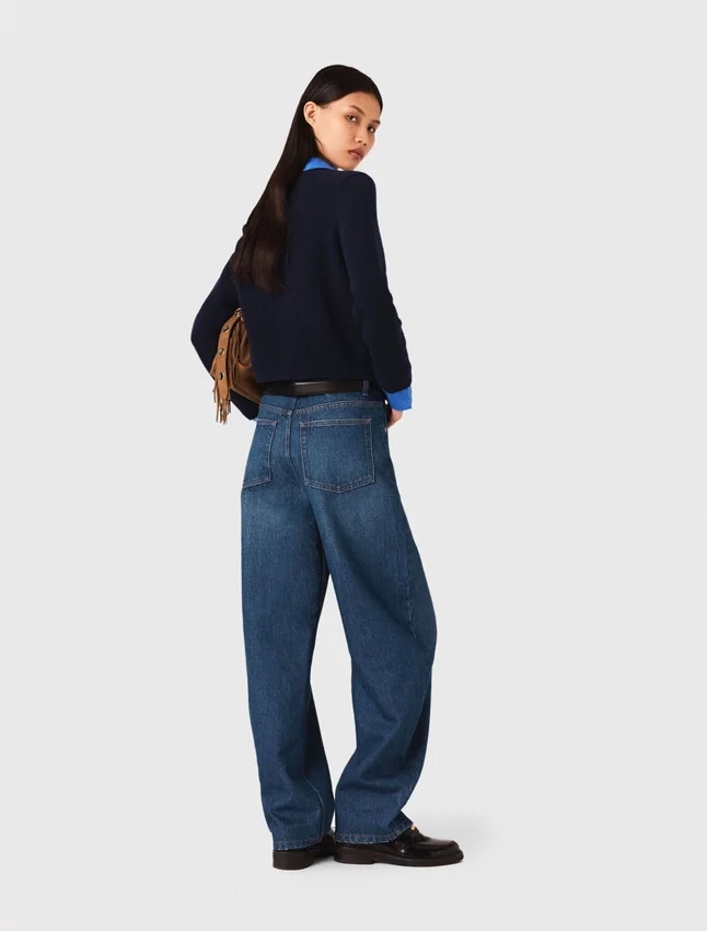 Balloon jeans with martingale Balloon jeans with martingale