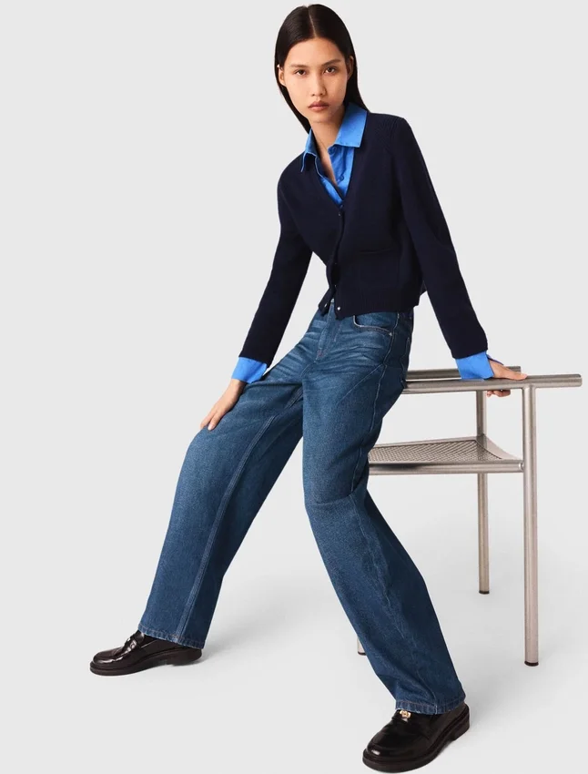 Balloon jeans with martingale Balloon jeans with martingale