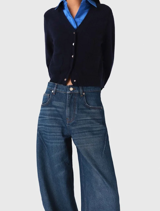 Balloon jeans with martingale Balloon jeans with martingale