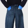 Balloon jeans with martingale Balloon jeans with martingale