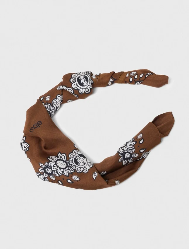 Bandana print silk scarf Bandana print silk scarf
