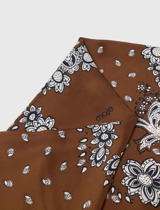 Bandana print silk scarf Bandana print silk scarf