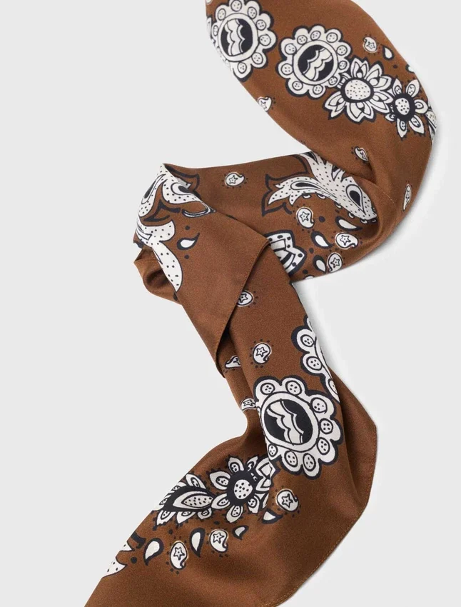 Bandana print silk scarf Bandana print silk scarf
