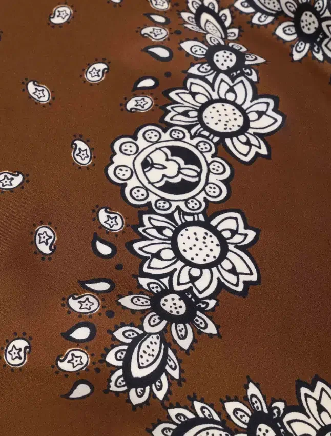 Bandana print silk scarf Bandana print silk scarf