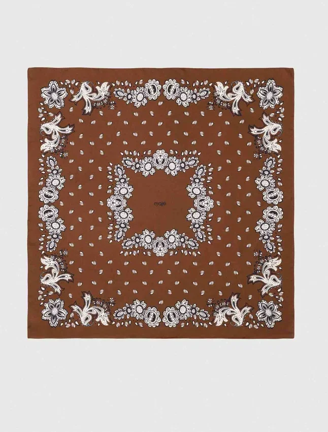 Bandana print silk scarf Bandana print silk scarf