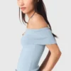 Bardot rib knit top Bardot rib knit top