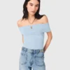 Bardot rib knit top Bardot rib knit top