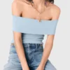 Bardot rib knit top Bardot rib knit top