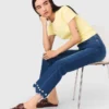 Beaded bootcut jeans Beaded bootcut jeans