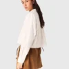 Beaded cropped shirt Beaded cropped shirt