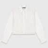 Beaded cropped shirt Beaded cropped shirt