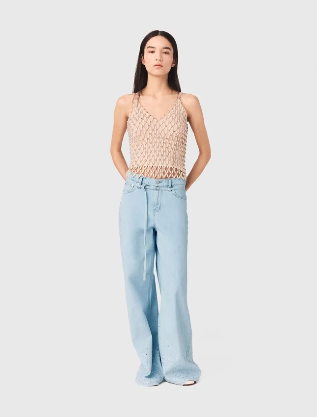 Beaded top with lining Beaded top with lining
