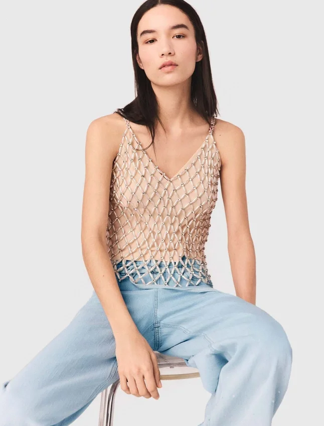 Beaded top with lining Beaded top with lining