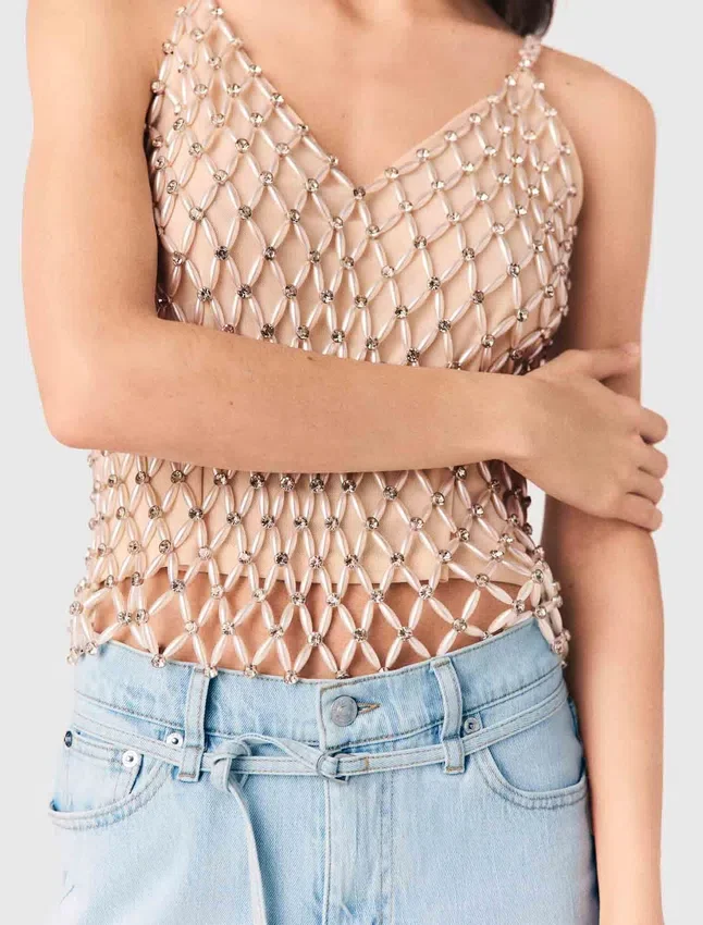 Beaded top with lining Beaded top with lining