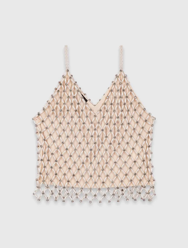 Beaded top with lining Beaded top with lining