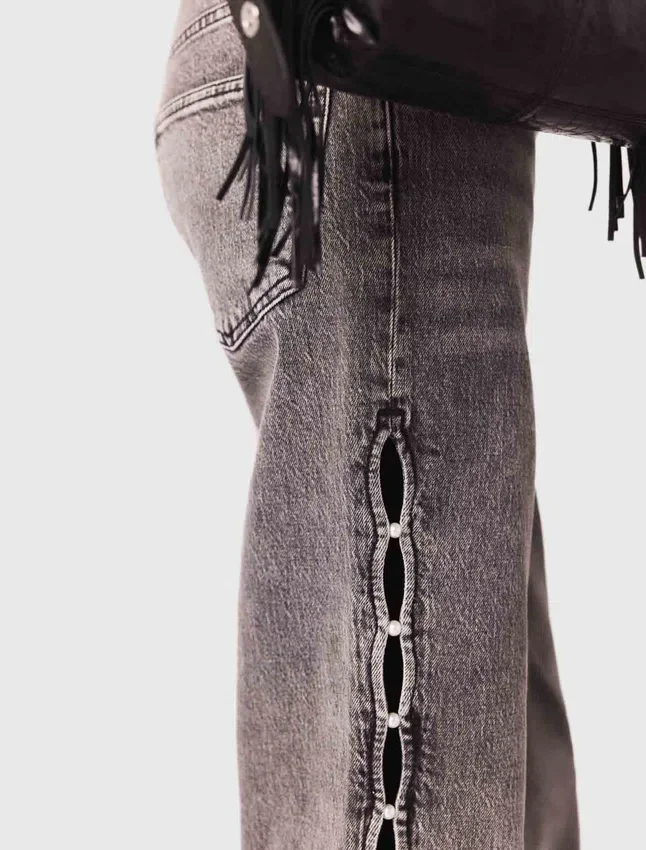 Beaded wide-leg jeans Beaded wide-leg jeans