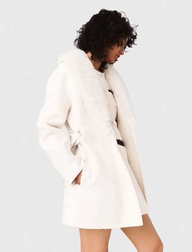 Belted short coat Belted short coat