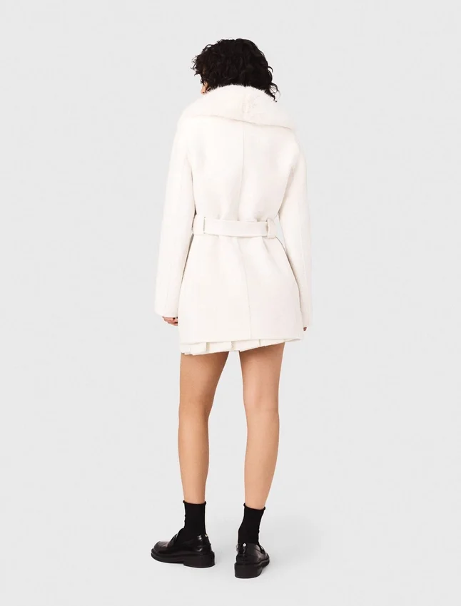 Belted short coat Belted short coat