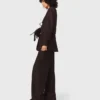 Belted suit jacket