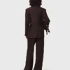 Belted suit jacket