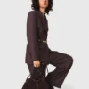Belted suit jacket