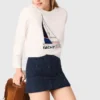 Boat print T-shirt