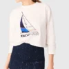 Boat print T-shirt