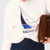 Boat print T-shirt