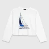 Boat print T-shirt