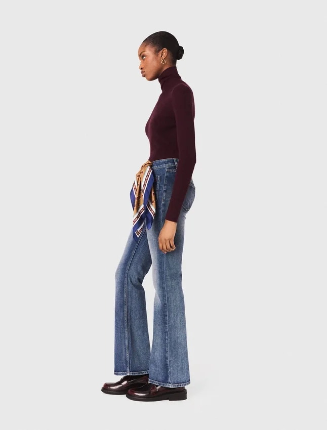 Bootcut jeans with zip pockets Bootcut jeans with zip pockets