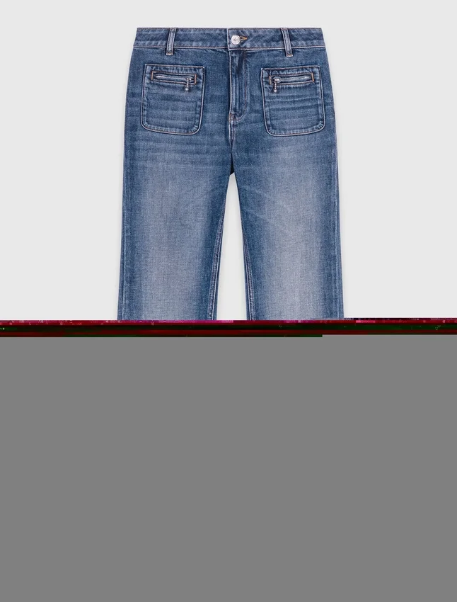 Bootcut jeans with zip pockets Bootcut jeans with zip pockets
