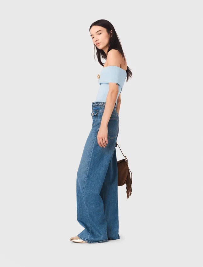 Braided flared jeans Braided flared jeans