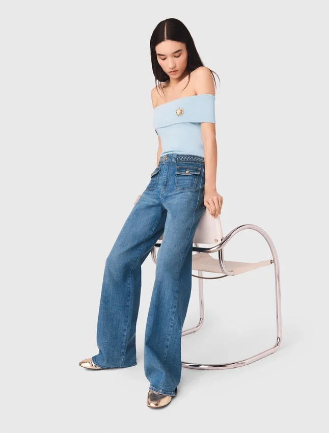Braided flared jeans Braided flared jeans