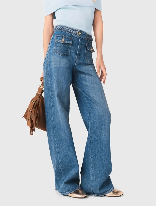 Braided flared jeans Braided flared jeans