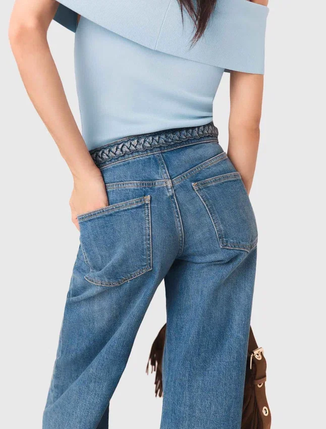 Braided flared jeans Braided flared jeans