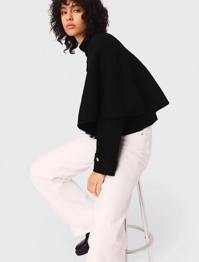 Cape-effect cardigan Cape-effect cardigan