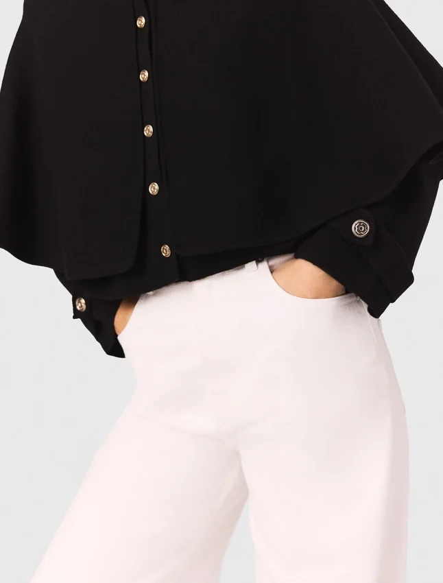 Cape-effect cardigan Cape-effect cardigan