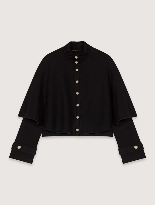 Cape-effect cardigan Cape-effect cardigan