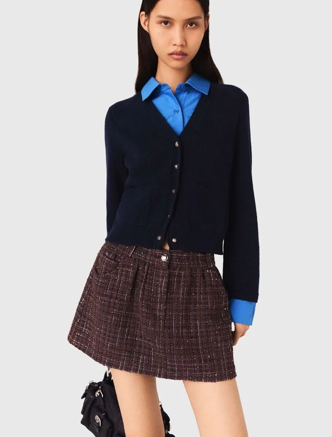 Cardigan with removable details Cardigan with removable details
