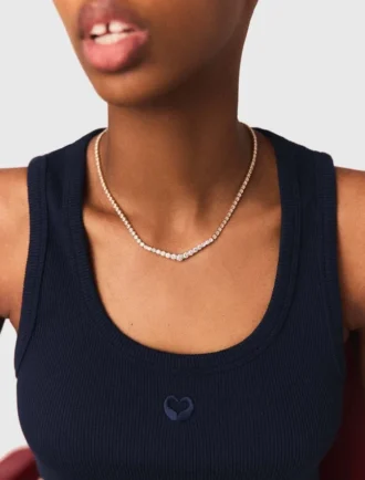 Cascade diamanté necklace
